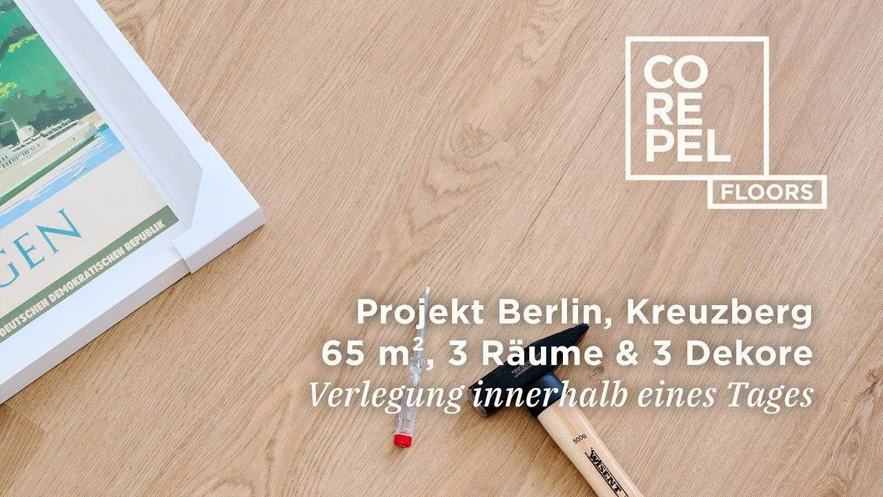 Berlin period apartment: 3 rooms, 3 formats, installed in one day